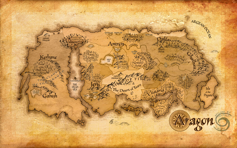 Fantasy continent map (mid-range edition)
