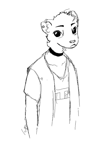 sketch halfbody