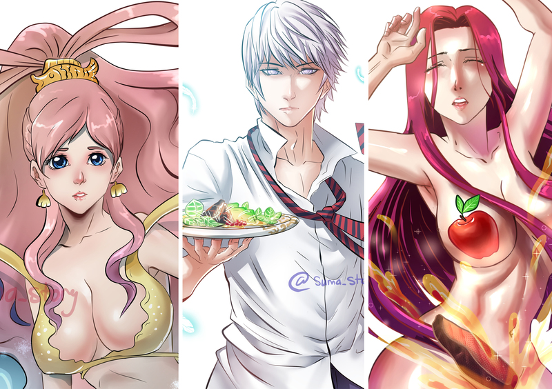 Anime manga character illustration 