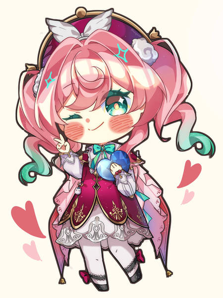 Cute and detailed full body chibi