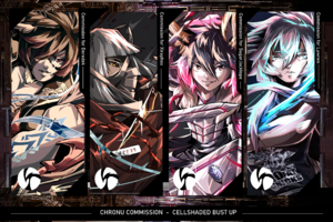 Cell shaded character_Bust Up