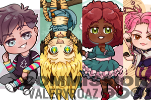 chibi full body color simple