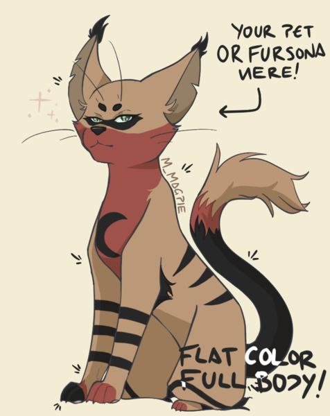 Flat Colored Full Body Canine/Feline