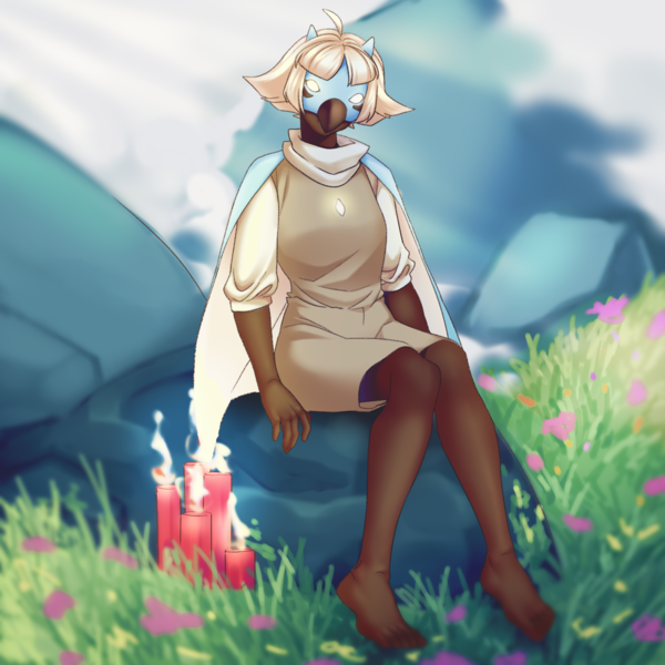 Fullbody with background