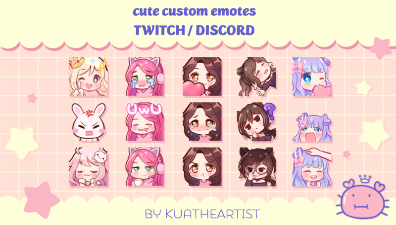 Chibi Emote/ Sticker for Twitch/ Discord