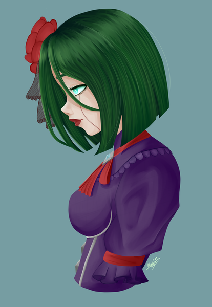 Coloured bust