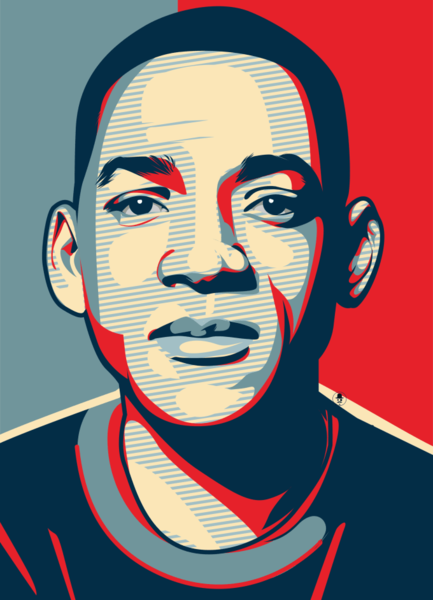 draw  obama hope style from photo