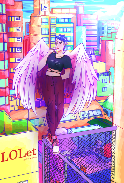 colored fullbody character