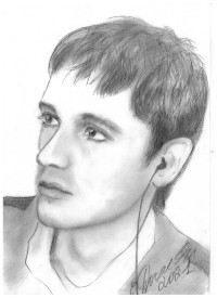 Black and white portrait