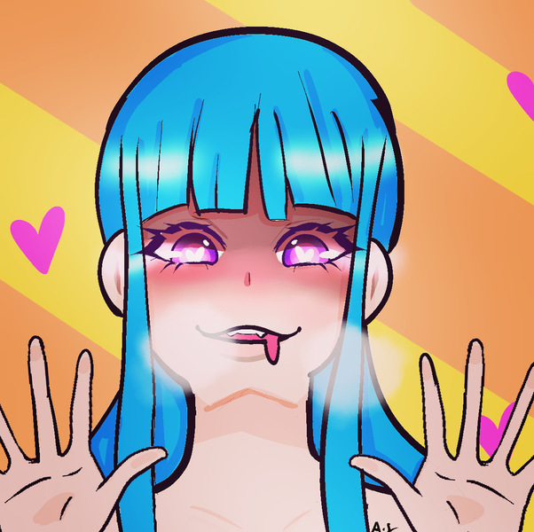 Colored face portrait!