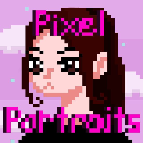 Colored Pixel Portrait