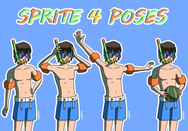 Sprite 4 poses