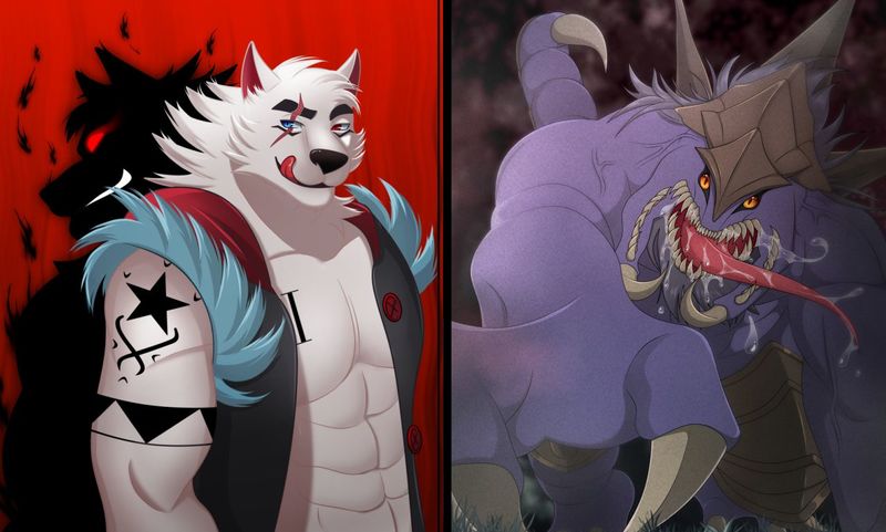 colored furry / pokemon / monster