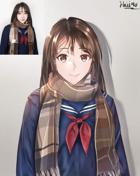 Girl with a scarf  Anime Amino