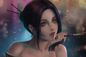 portrait semi realistic 