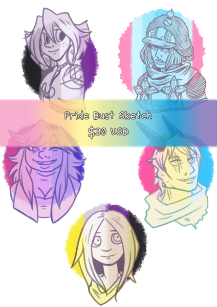 Pride Bust Sketch