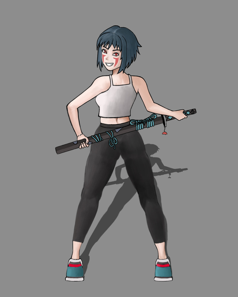 colored character full body