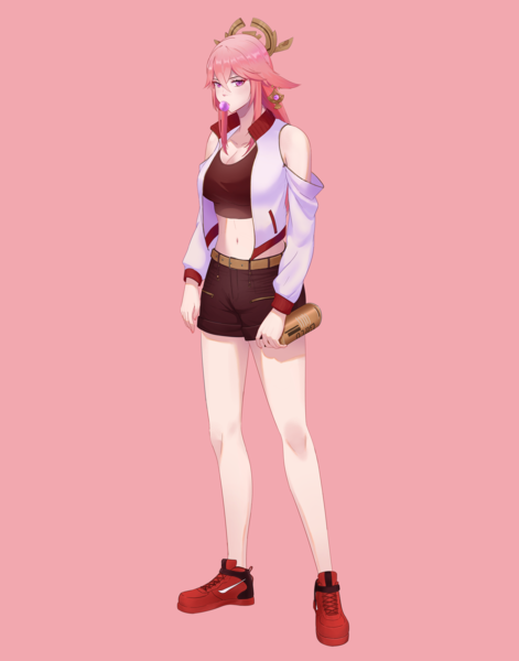 Colored sketch full body