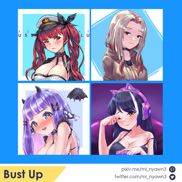 Bust Up Anime Style Illustration