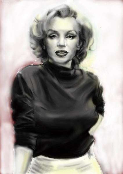 Portrait Of Marilyn Monroe digital