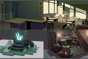 3D BACKGROUND ENVIRONMENTS & SCENES