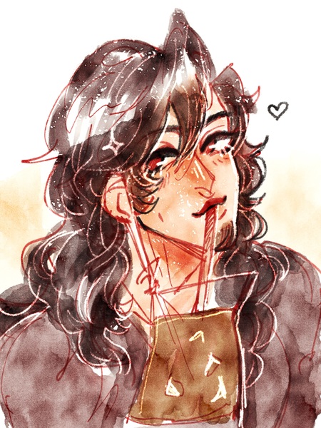 Watercolour headshot 