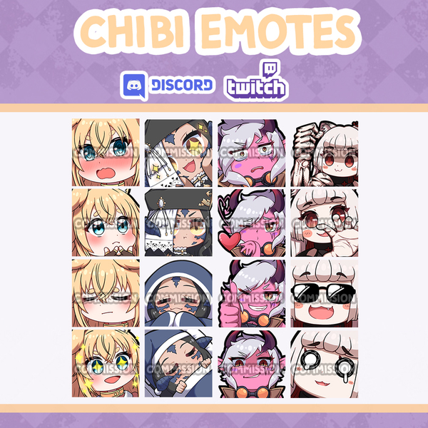 Custom Chibi Emotes