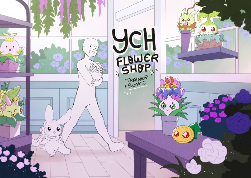 YCH Flower Shop Digimon