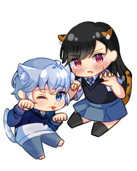 Colored chibi