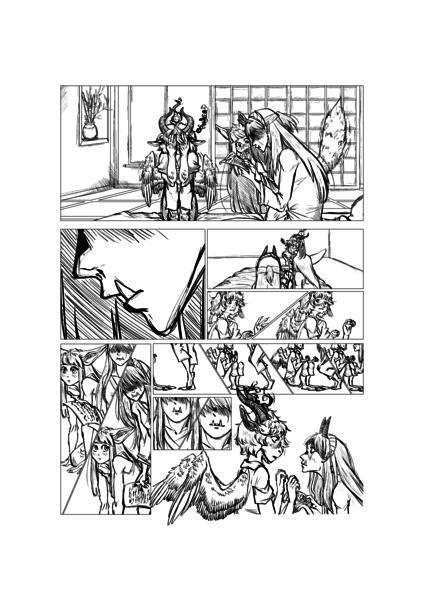 Single Page Multi-Panel Comic/Manga