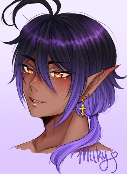 Sketchy Full Colored Headshot