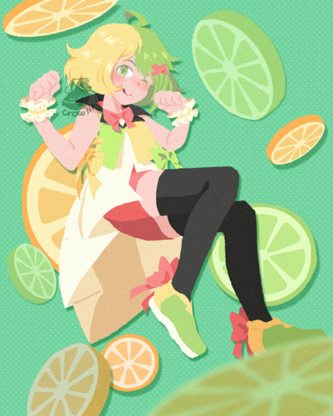 Colored lineless art fullbody!