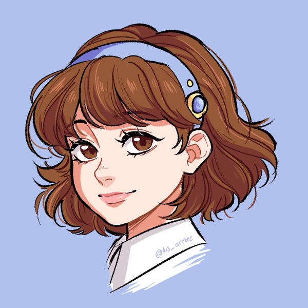 Simple Anime Style Icon Profile Picture 