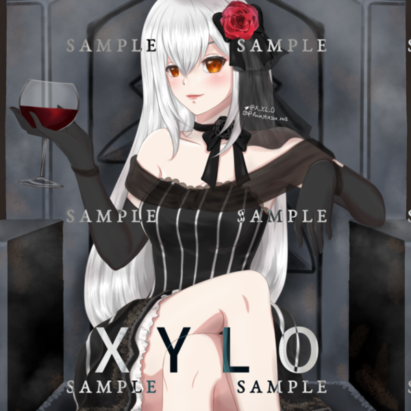 Custom anime girl art (fullbody)