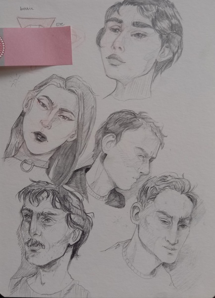Pencil sketch bust