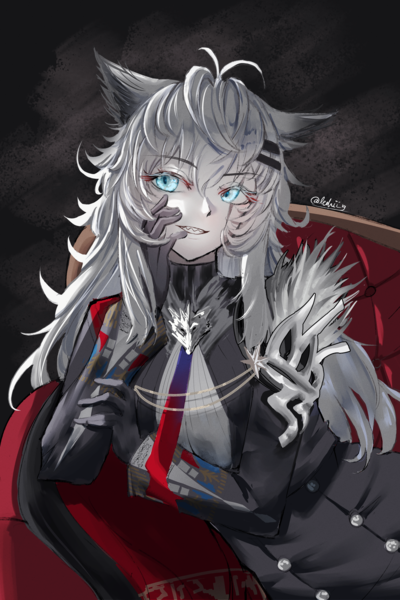 Painting anime art halfbody