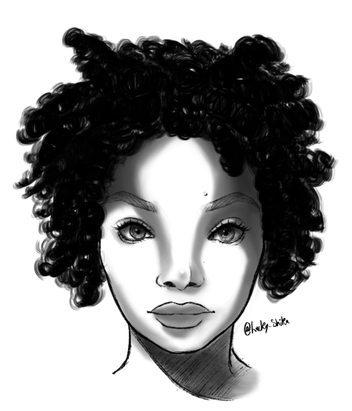 portrait sketch (semi-realistic)