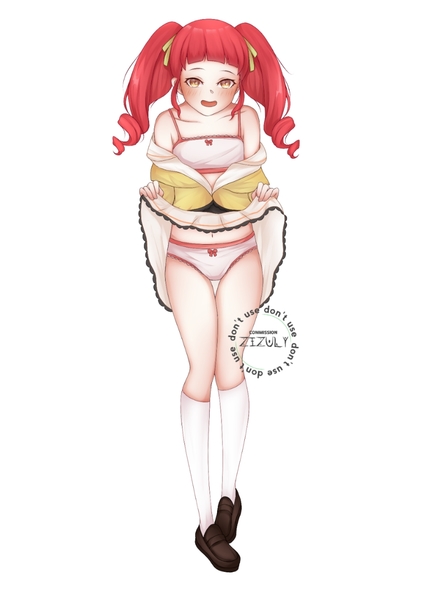 Colored Cute Anime Style Full Body