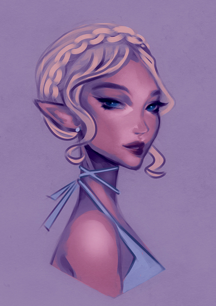 Colored Bust Sketch