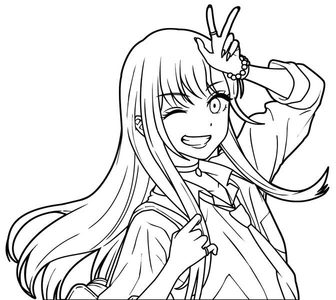 Lineart by Kaiyakii on DeviantArt | Anime girl drawings, Detailed coloring  pages, Anime lineart