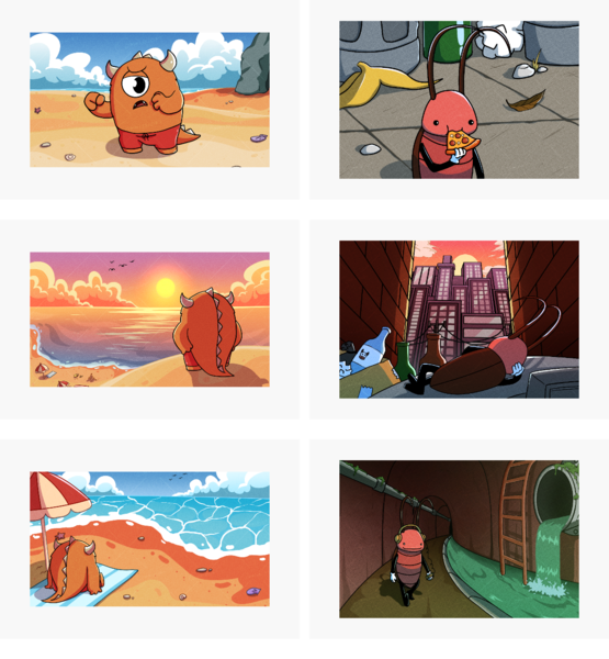 Character with Simple Background