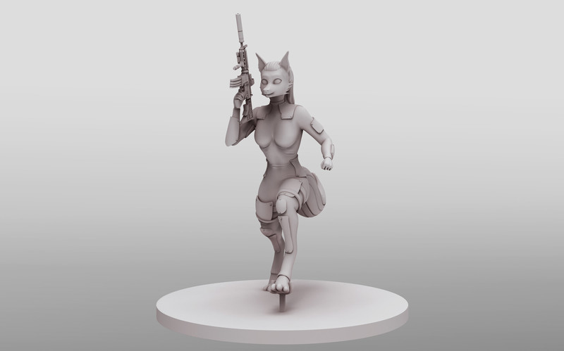3D Furry for Printing! *NSFW Available*