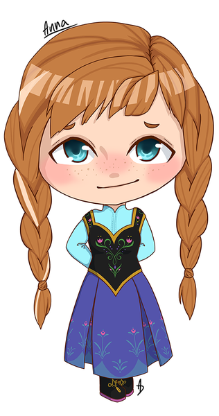 Colored full body chibi