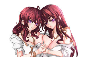 Colored Half Body Anime Style