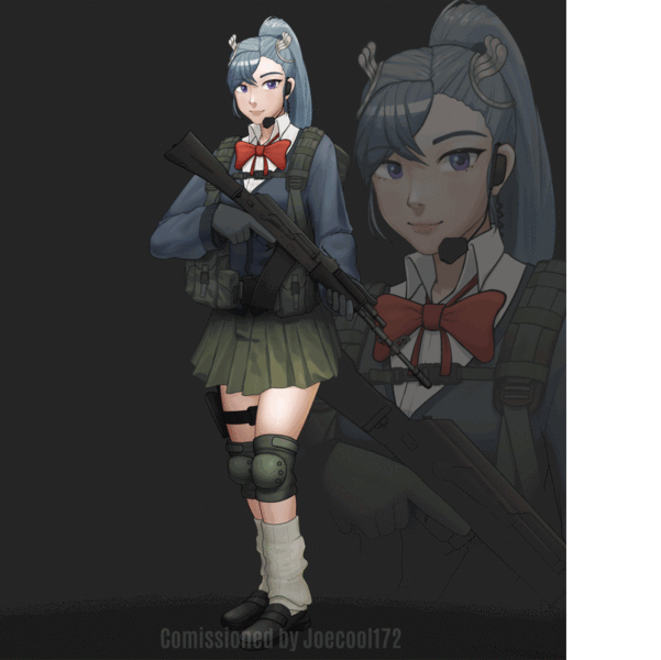 Tactical Full body in Anime Style