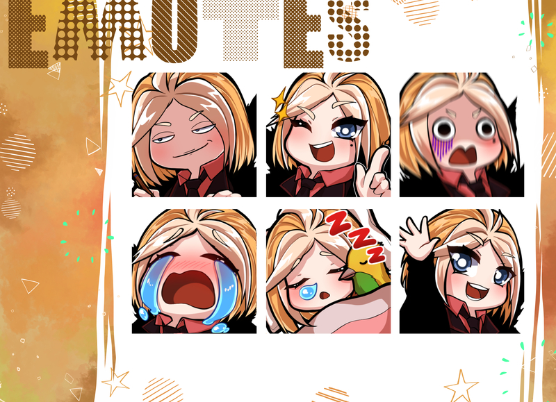 Anime Chibi Emotes, Twitch Emotes, Discord and Chat Emotes by Heipo Studio  on Dribbble