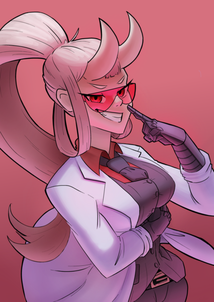 Waist up fully colored