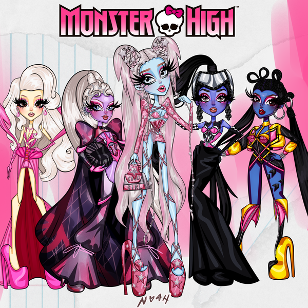 Monster high style personalized artwork