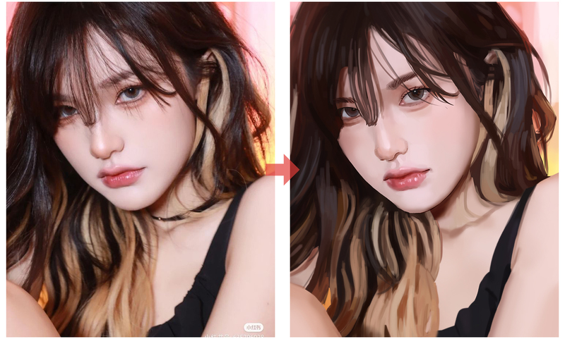 Realistic portrait from your photo