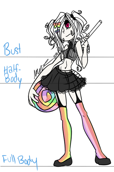 Digital Flat Color - half body